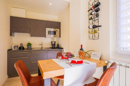 Køkken eller tekøkken på Casa Barabba - Appartamento Azzurro