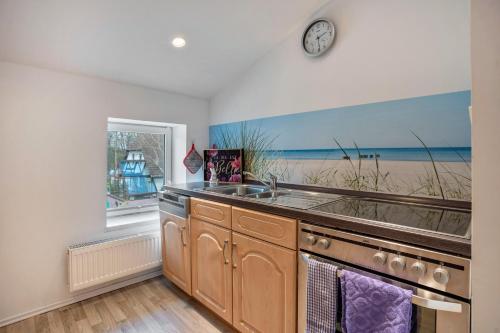 Dapur atau dapur kecil di Wohnung Obergeschoss