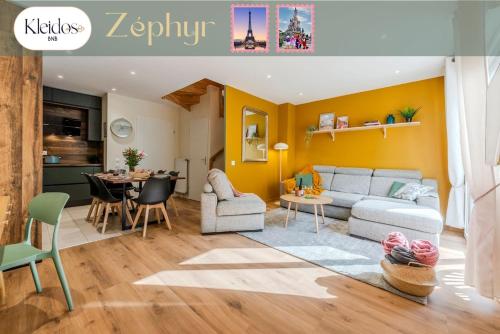 Zephyr by Kleidos- Disney 15min! 3 chambres, 2 terrasses, 2 parkings, 2 salles de bain