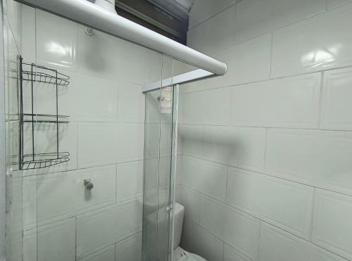 Ένα μπάνιο στο quarto casal suíte, próximo ao Itaú metro e expo sp