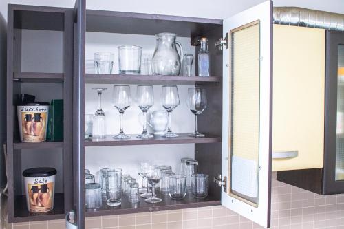 Dapur atau dapur kecil di Apartman Pavlenski put free parking