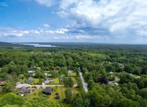 an aerial view of a park with houses and trees at Hjärnarp in Hjärnarp