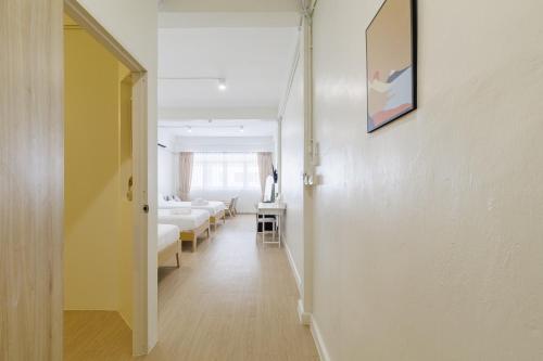 Ένα ή περισσότερα κρεβάτια σε δωμάτιο στο A Townhouse 100m from BTS Bangchak