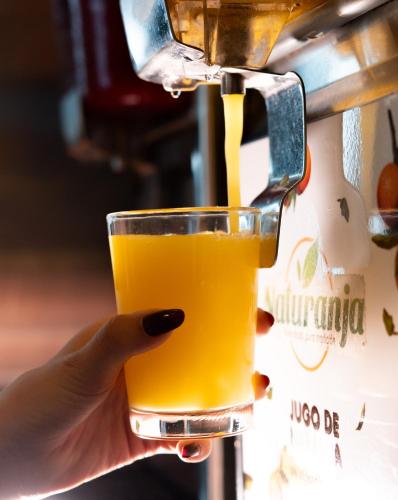 a person holding up a glass of beer at ibis Cartagena Marbella in Cartagena de Indias