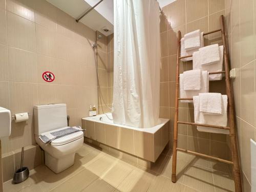 Koupelna v ubytování Porto Rafti Holiday Apartment