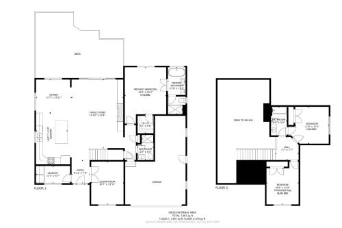 a floor plan of a house at The Nedonna Nest in Rockaway Beach