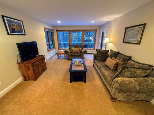 a living room with a couch and a tv at Spacious private home - AL132 in Carroll