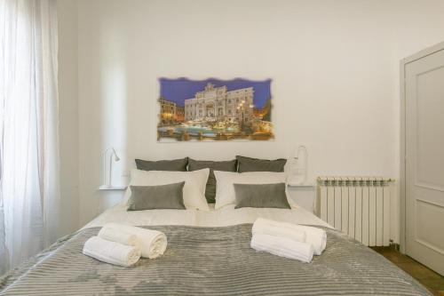 Katil atau katil-katil dalam bilik di BB Trastevere Station - Room3