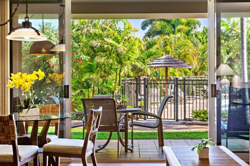 Balkón nebo terasa v ubytování Maui Eldorado E106