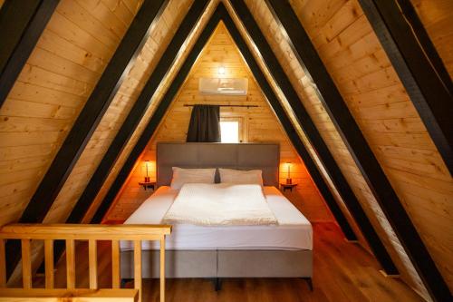 Postel nebo postele na pokoji v ubytování Cottage NIKA2