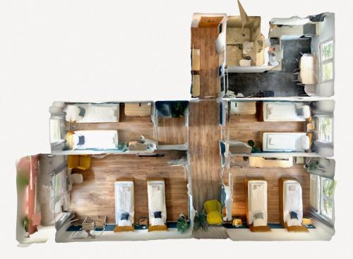 Fotografie z fotogalerie ubytování Jenapartments 4SZ 8P - Balkon, Boxspring, Smart TV v destinaci Jena