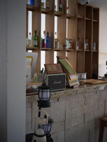 Dapur atau dapur kecil di Wake Up In Snow Capped Peaks