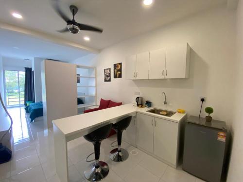Dapur atau dapur kecil di Jom singgah