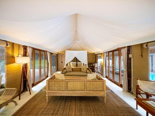 Postel nebo postele na pokoji v ubytování KEIKOKU GLAMPING TENT