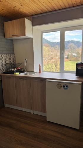 Dapur atau dapur kecil di Готель Колиба Колорит