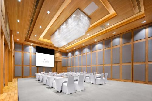 Zona business o sala de conferencias en Six Senses Qing Cheng Mountain