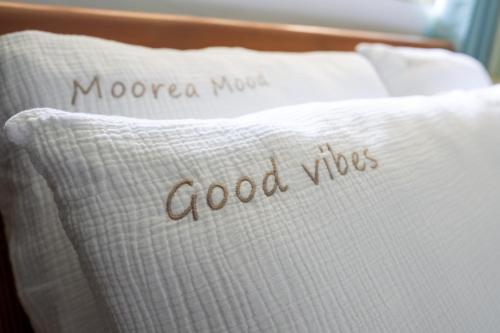 Letto o letti in una camera di Villa Virama - Moorea