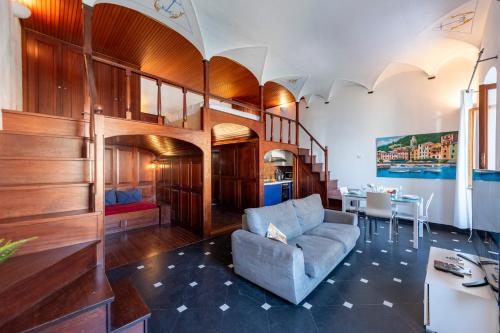 Χώρος καθιστικού στο Portofino Sea View House - Happy Rentals