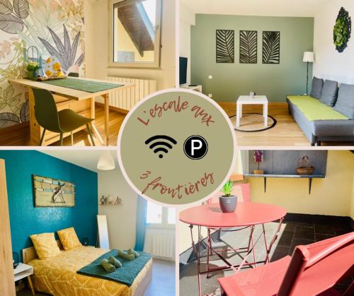 L'escale aux 3 frontières, parking, wifi, balcon