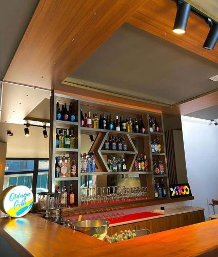 Ο χώρος του lounge ή του μπαρ στο Rodis hotel