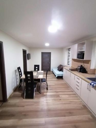 Η κουζίνα ή μικρή κουζίνα στο Sóstó Holiday Apartman