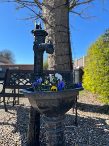 Κήπος έξω από το Wolds Retreat at the peaceful Cherry Lea Holiday Park and Fishing Lake Skegness