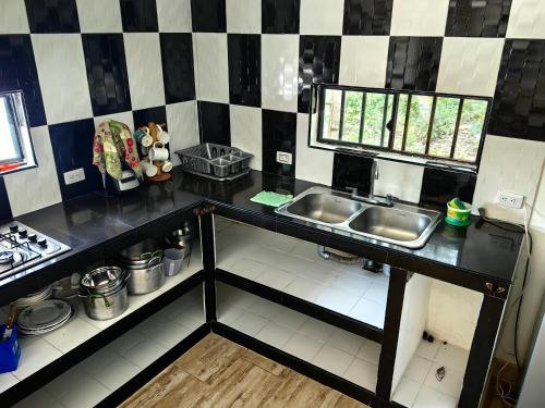 Dapur atau dapur kecil di Villa Stefy