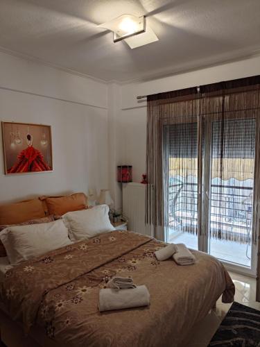 Postel nebo postele na pokoji v ubytování Jordan Downtown Apartment & parking