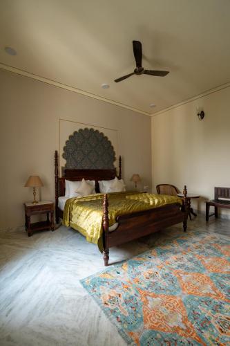 Postel nebo postele na pokoji v ubytování Dera Jaipur Homestay