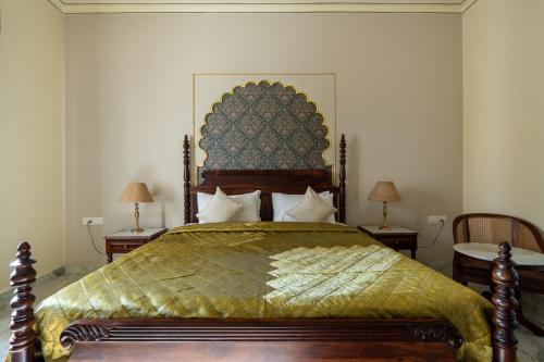 Postel nebo postele na pokoji v ubytování Dera Jaipur Homestay