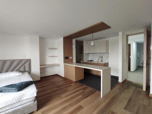 Kuchyň nebo kuchyňský kout v ubytování Modelia Living & Parking