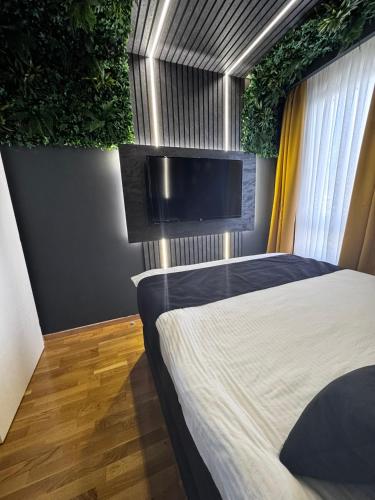 Postel nebo postele na pokoji v ubytování Apartment Mb lux 2