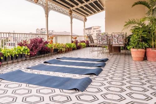 Balkón nebo terasa v ubytování Dera Jaipur Homestay