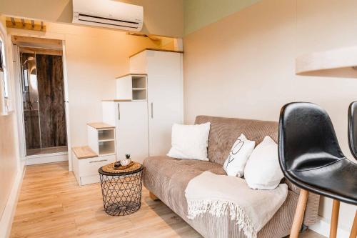Χώρος καθιστικού στο Huxfeld-Hof - Tiny-House MOORitz
