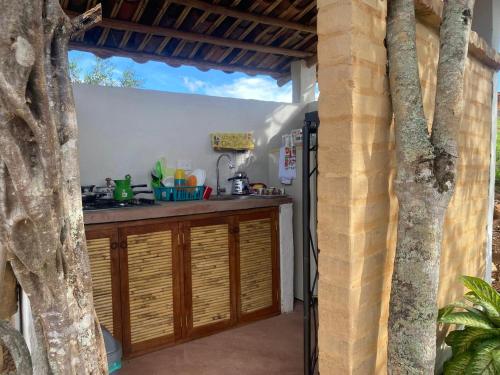 Kuchyň nebo kuchyňský kout v ubytování Villa Paula