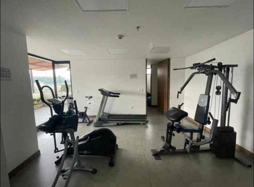 Salle ou équipements de sports de l'établissement Elegant Apartment in the Capitalia Building
