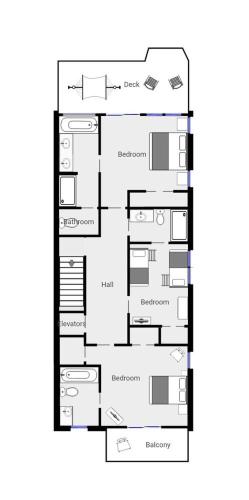 Κάτοψη του The Hideaway A by Carolina Beach Realty