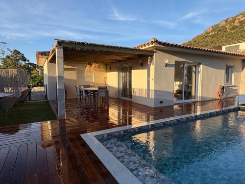 Villa A Casa Leo baie Porto Vecchio piscine privée chauffée à 5 min des plages de Palombaggia Santa Giulia