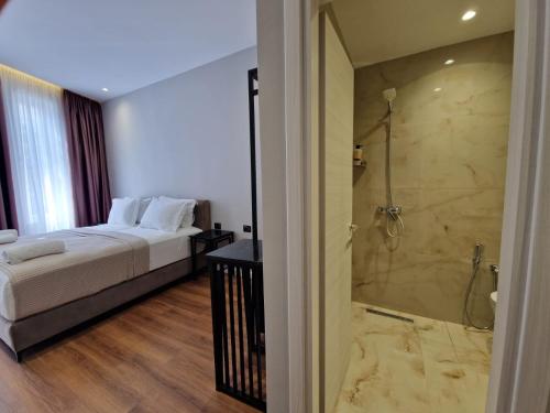 Koupelna v ubytování Santa Maria, Vila Cerloj