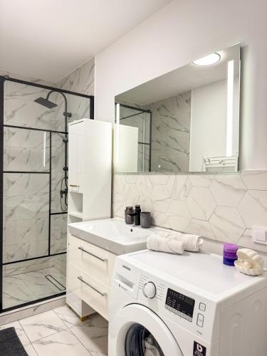 Ένα μπάνιο στο Iris Apartment