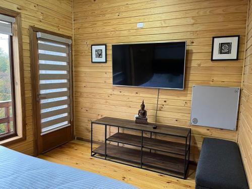 Μια τηλεόραση ή/και κέντρο ψυχαγωγίας στο NM Lodge