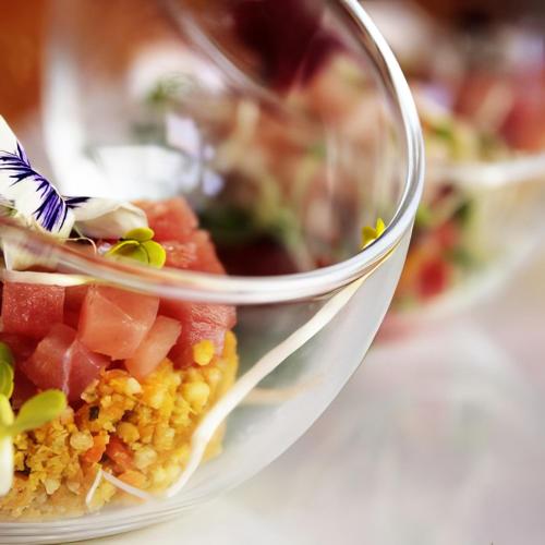 a plastic container filled with different types of food at CASA ACAYU in São Miguel dos Milagres