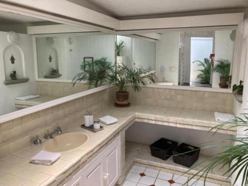 Ένα μπάνιο στο Exclusiva Propiedad Vacacional