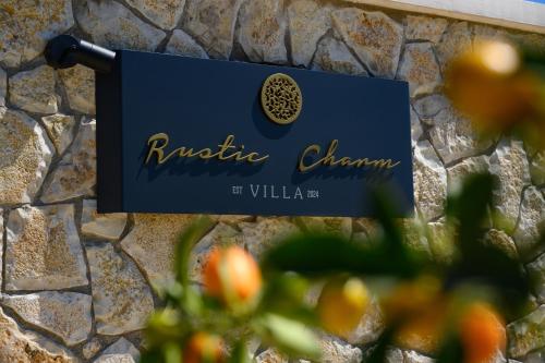 Certifikát, hodnocení, plakát nebo jiný dokument vystavený v ubytování Rustic Charm Villa