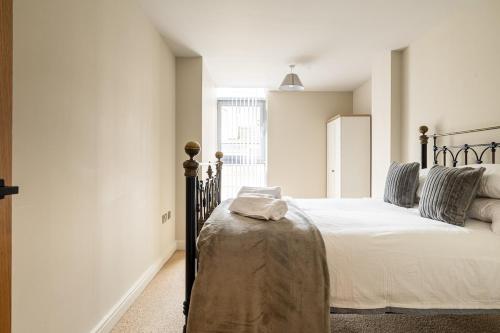 Ένα ή περισσότερα κρεβάτια σε δωμάτιο στο Luxury Apartment New Street Birmingham