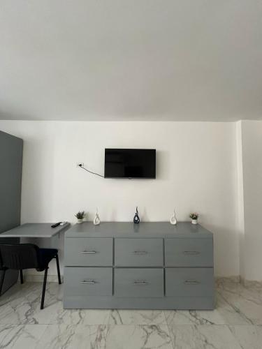 TV a/nebo společenská místnost v ubytování Apartamento Centro Histórico Cartagena