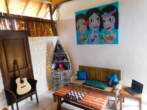 Posezení v ubytování Lotus & Teak Villas