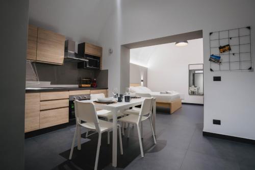 Kuchyň nebo kuchyňský kout v ubytování Harry's House Trani