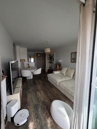 Posezení v ubytování Appartement de Tim