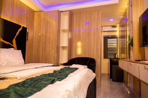 TV a/nebo společenská místnost v ubytování Norvits Hotel